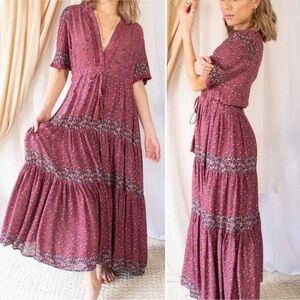 Free people NWOT Rare feelings maxi dress